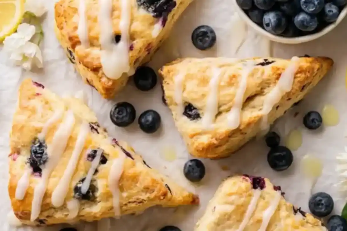 Gluten Free Lemon Blueberry Scones