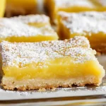 recipe for gluten free lemon bars in glass pan