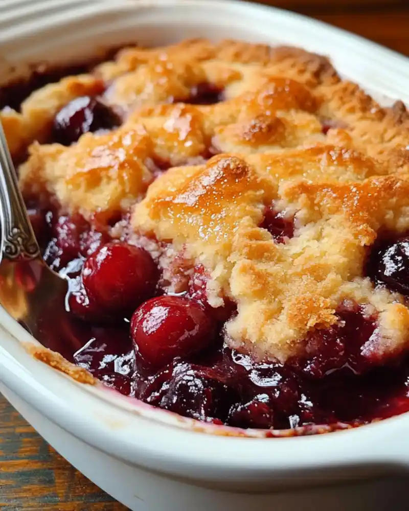 gluten free cobbler topping golden and crispy