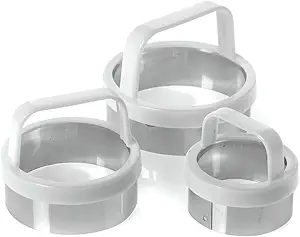 Norpro Biscuit/Cookie Cutters, Set of 3, As Shown