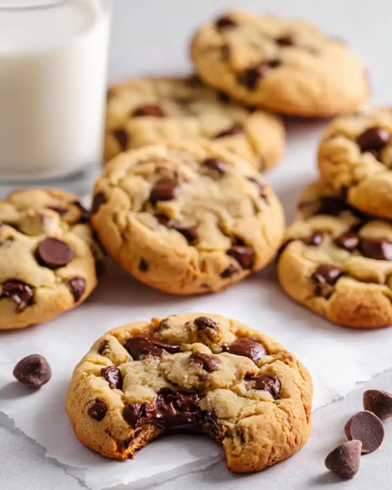 gluten free chocolate chip cookies fresh from oven