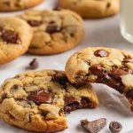 gluten free chocolate chip cookies fresh from oven