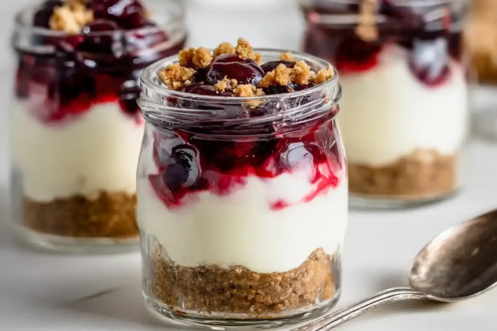 Gluten Free No Bake Cheesecake in a Jar