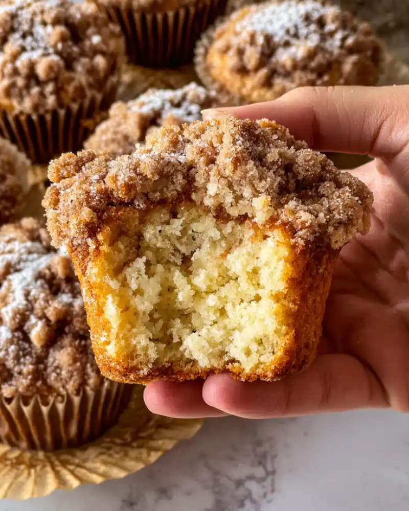 Gluten-Free Crumb Cake Muffins