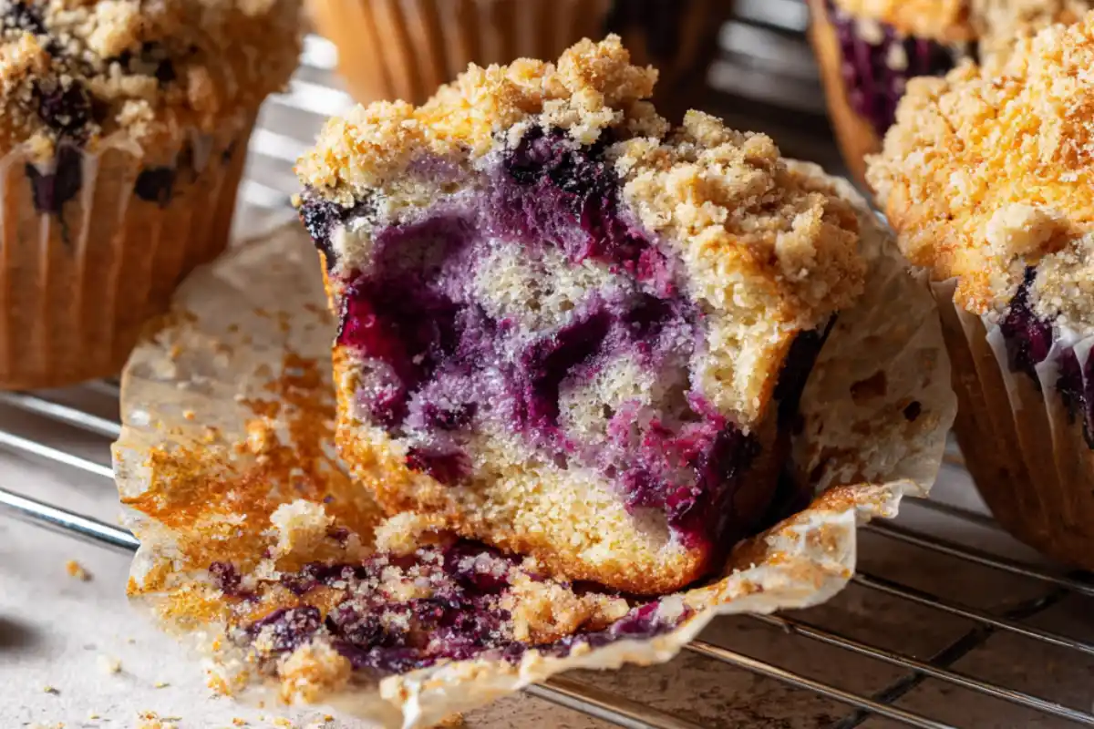 Gluten Free Blueberry Streusel Muffins (Bakery-Style)