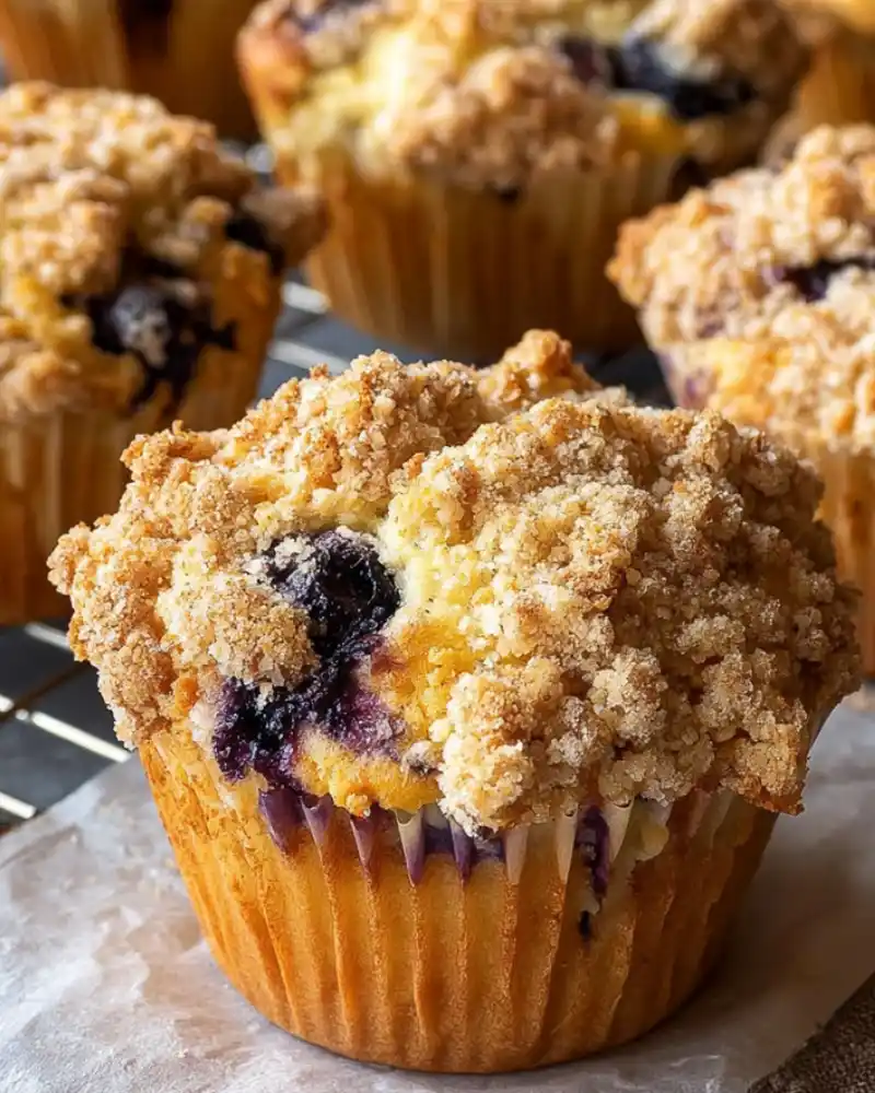 Gluten Free Blueberry Streusel Muffins