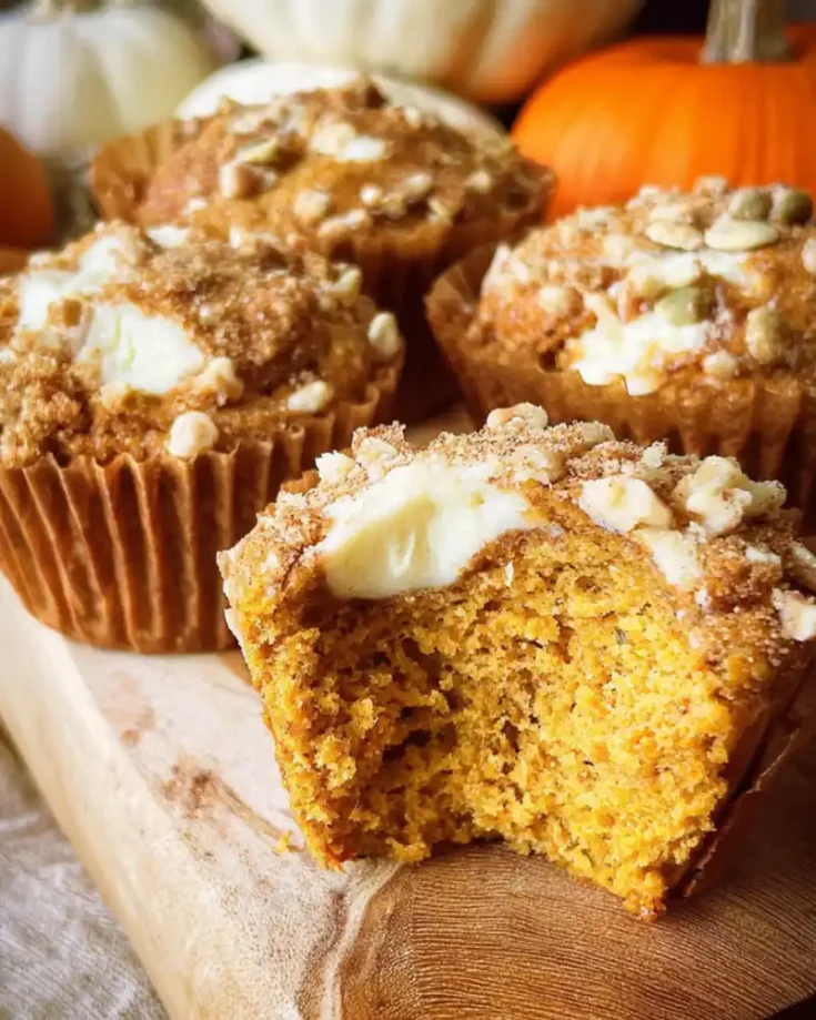 Gluten-Free Pumpkin Cream Cheese Muffins