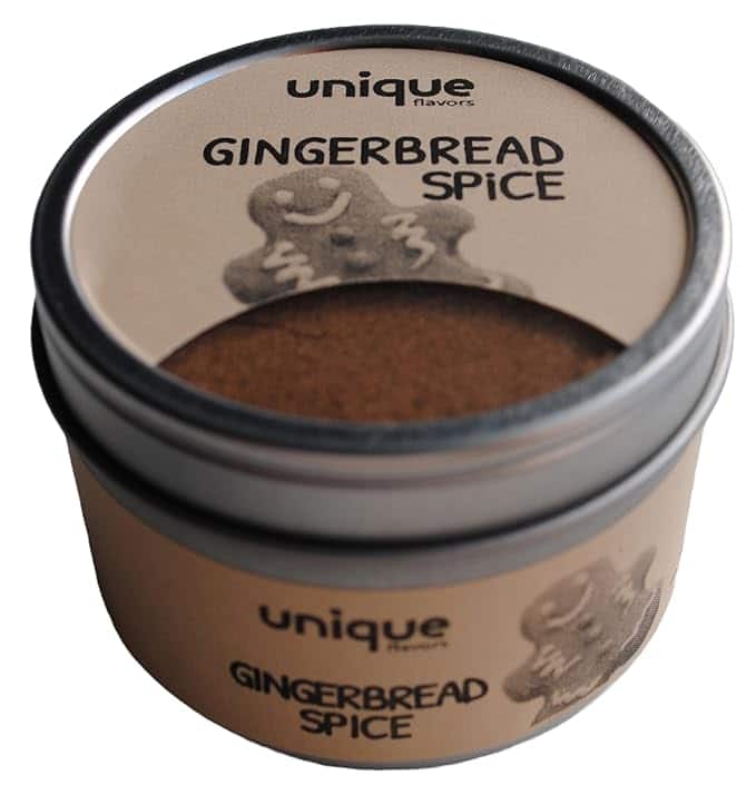 Gingerbread Spice Mix First-Class Holiday Flavor 1.5 oz Tin Can - Unique Flavors