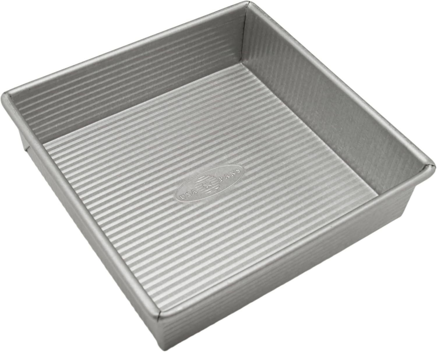 USA Pan Bakeware Nonstick Square Cake Pan, 8 Inch, Aluminized Steel