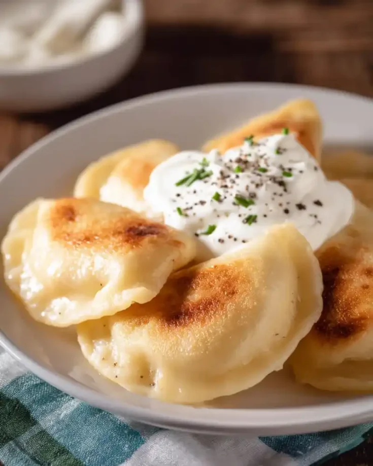 Homemade gluten-free perogies