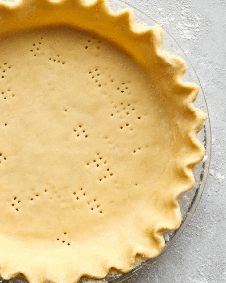 gluten-free pie crust dough in bowl