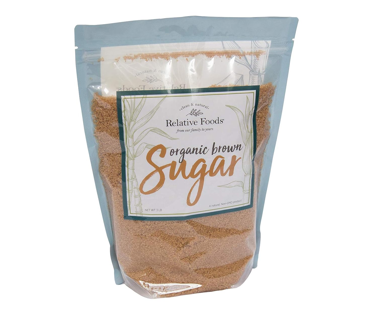 Organic Brown Sugar Bulk Resealable bag (3lb)