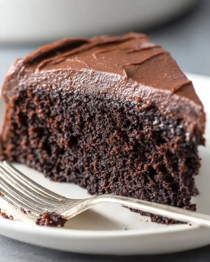 Gluten-Free Chocolate Cake with glossy chocolate ganache on top