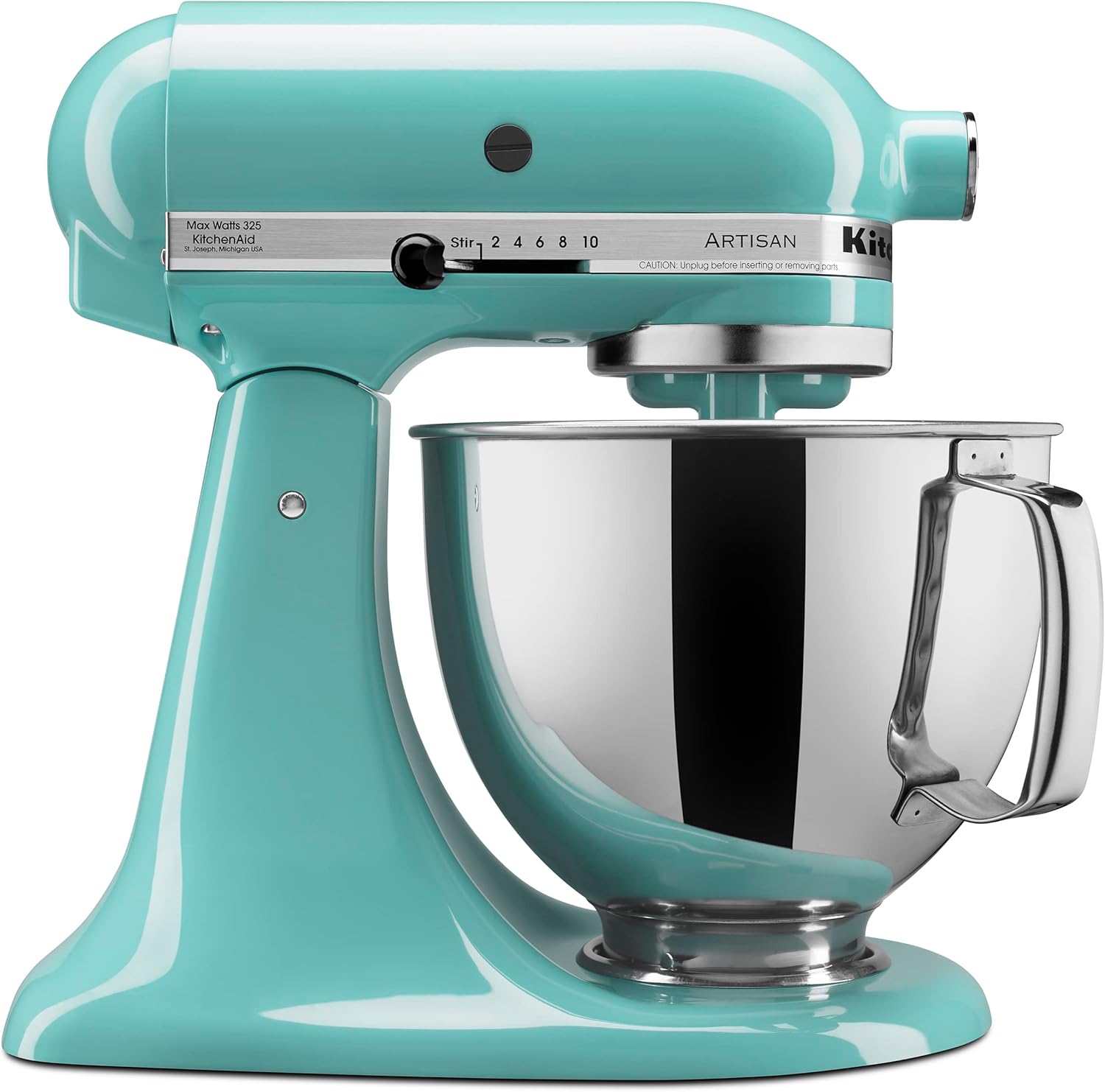 KitchenAid Artisan Series 5 Quart Tilt Head Stand Mixer with Pouring Shield KSM150PS, Aqua Sky