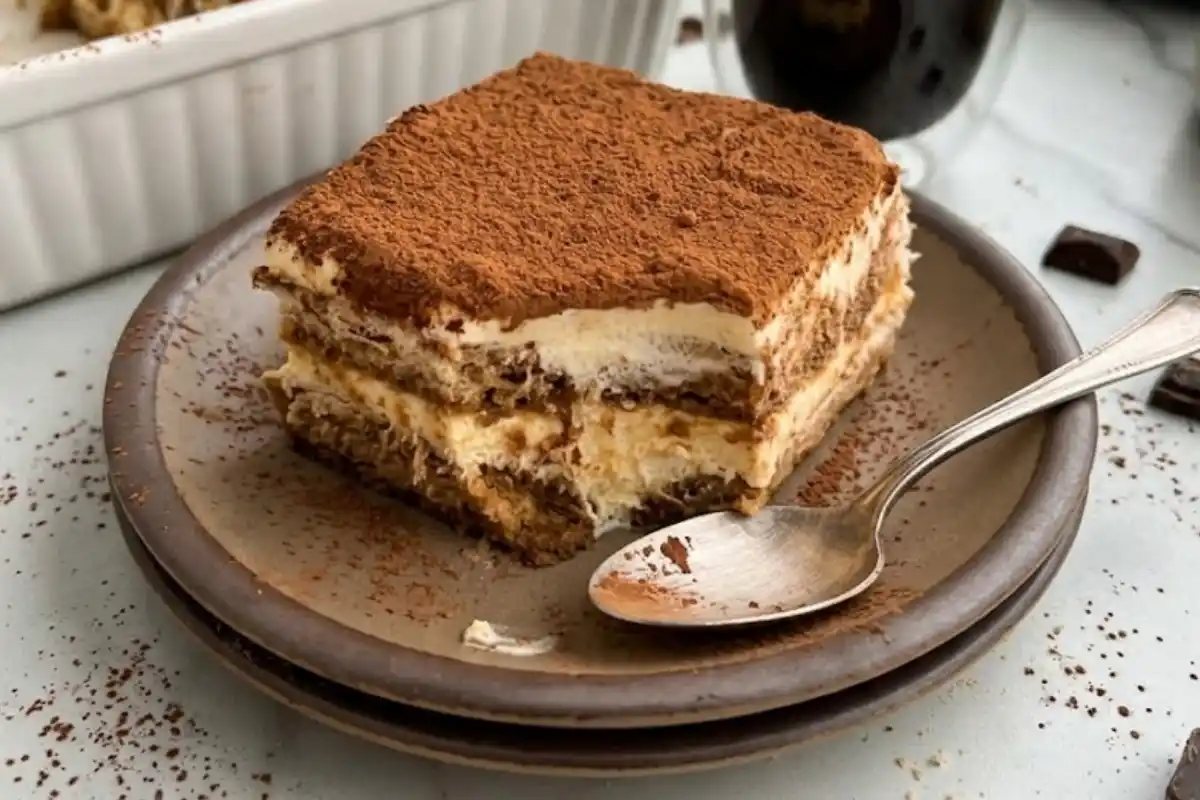 Gluten-Free Tiramisu Recipe with espresso-soaked ladyfingers and mascarpone cream