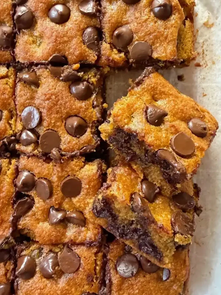 Gluten-Free Pumpkin Chocolate Chip Blondies