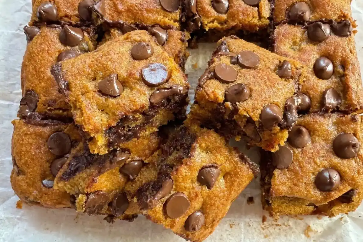 Gluten-Free Pumpkin Chocolate Chip Blondies