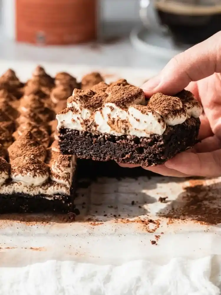 Gluten-Free Tiramisu Brownies